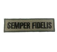 Semper Fidelis Dark Earth Embroidered Airsoft Paintball Patch