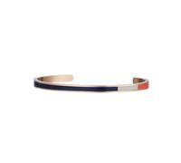 Semper.L Tri-Color Enamel Cuff Bangle Bracelet - Adjustable Oval Shape, Unisex Jewelry for Women and Men, Stainless Steel Polished Finish, Beautiful Jewelry Gift Box (Mondrian BR - Rose Gold