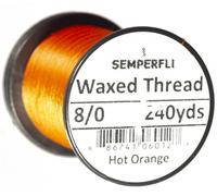 SemperFli Classic Waxed Thread 240yd - 8/0 Hot Orange