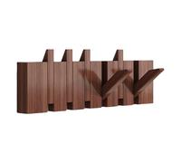 Sempidka Coat Rack Wall Mounted Rustic Wooden Clothes Hanger Space-Saving Entryway Wall Coat Rack for Coats Jackets Hats