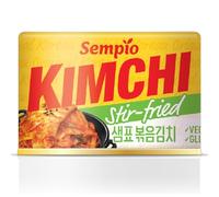 Sempio Canned Kimchi Stir-fried, Pack of 12, Authentic Korean Napa Cabbage in a Can. Vegan, Non-GMO