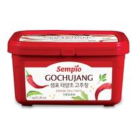 Sempio Gochujang (2.2lbs) - Korean Chili Paste, Sweet, Savory & Spicy. Red Pepper Sauce for Tteokbokki, Korean Food. Vegan