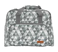 SEMPLIX Diamond Sewing Machine Bag, 45 x 34 x 24 cm, Sturdy Transport and Storage Bag for Standard Sewing Machine Models, Stone/Grey, Modern