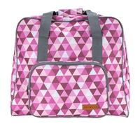 SEMPLIX Overlock Bag / Cover Lock Bag Diamond Design Large Stable for Transport/Storage of All Standard Machines 44 x 38 x 33 cm, Berry/Pink, 44x38x33 cm, Modern
