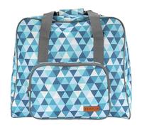 SEMPLIX Overlock Bag Diamond Design Large Stable for Transport/Storage of All Standard Machines 44 x 38 x 33 cm, Petrol/turquoise, 44x38x33 cm, modern