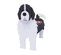 Sempoda Dog Planter, Dog Shape Plant Container, PVC Material Flower Pot for Outdoor Indoor Plants Storage Container, Cute Pet Dog Plant Flower Pot (Newfoundland Planters)