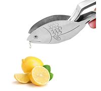Sempoda Manual Lemon Juicer, Fish Shape, Stainless Steel, Ergonomic Design, Citrus Juicer for Lemon, Orange, Lime, Pomegranate