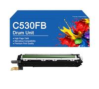 SEMTGJ IM C530 Drum Units Replacement for Ricoh IM C530FB Printer High Yield, Clear Printing,C530FB-Black