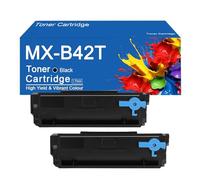 SEMTGJ MX-B42T Toner Cartridge High Yield Replacement MX-B42T 25B3430 25B3428 Toner for Sharp MX-B427W MX-B427PW Printers, Clear Printing,MXB42T-2Set