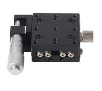 SEMX40 - AS X Linear Stages, Manual Cross Roller Precision Linear Stage with Micrometer FinE Tuning, 40x40mm Aluminum Alloy Table for Optical Measurement, Fine - Tuning Displacemen