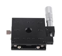 SEMX80 - AS Linear Stage | 80x80mm Micrometer Slide Table | Cross Roller Guide for Accurate Lab/Equipment Positioning | 98.0N Load, ±12.5mm Stroke