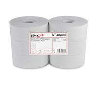 Semy Top ST-88039 Jumbo 2 Ply Toilet Tissue Bulk Recycled, 25 cm Diameter (Pack of 6)