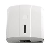 SemyTop Paper Towel Dispenser for approx.400 ZZ/C-Fold Sheets, plastic, white