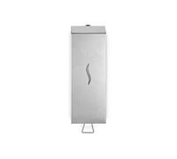 SemyTop Stainless Steel Soap Dispenser | 1000ml | Robust and Stable | 102 x 286 x 90mm Refillable Holder | Wall Mounted
