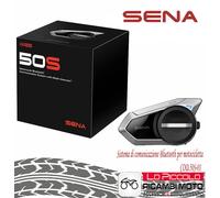 SENA 50S-01 Bluetooth Intercom, HD Audio, Voice Commands, Single Radio