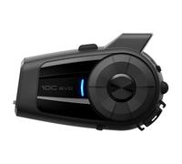 Sena Adult 10C EVO Motorcycle Bluetooth Communication/4K Camera Headset, Black, Single Pack w/HD Speakers