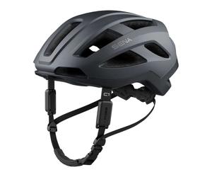 Sena C1 Smart Cycling Helmet with Bluetooth Intercom and Smartphone Connectivity for Music, GPS, and Phone Calls (Matte Gray, Large)