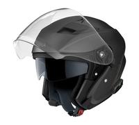 Sena Outstar S Bluetooth Integrated Open Face Helmet with Integrated Bluetooth Intercom & Smartphone Connectivity (Matte Black, S)
