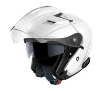 Sena Outstar S Bluetooth Integrated Open Face Helmet with Integrated Bluetooth Intercom & Smartphone Connectivity (Gloss White, S)