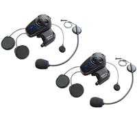 Sena SMH10 Bluetooth Headset Intercom with Universal Microphone Kit Double Pack, black