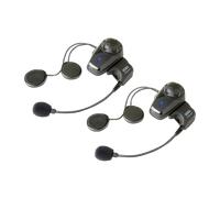 Sena Smh10 With Universal Microphone Kit Dual Pack Intercom Black unisex