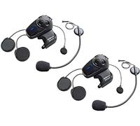 Sena SMH10 Motorcycle Bluetooth Headset/Intercom with Universal Microphone Kit Dual Pack