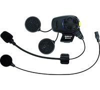 Sena SMH5-FM-UNIV SMH5-FM Bluetooth Headset & Intercom with Built-in FM Tuner for Scooters and Motorcycles. with Universal Microphone Kit, Black, Pack of 1