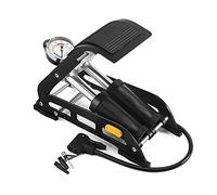 SENADA Double Barrel Foot Pump Bike Floor Pump with 160PSI Pressure Gauge, Double Cylinder Air Pump Inflator Portable Bicycle Pump Fits Presta Schrader & Deutschland Valve for Bicycle Ball Scooter