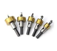 SenaiMy 5-piece HSS Bimetallic Hole Saw Sets, 16, 18, 20, 25, 32 mm Round Hole Saw Cutter Set with Hex Wrench BitHex Shank for Drilling Thin Metal, Wood, Stainless Steel, Aluminium