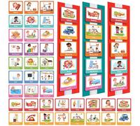SenaiMy Visual Timetable for Children, Daily Routine Chart with 60 Pcs Cards Now and Next Board, Chore Chart for kids Autism ADHD ASD