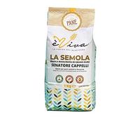 Senatore Cappelli | Italian Remilled Semolina from Ancient Durum Wheat Kg 1 - Pugliese - For Breads, Focaccia, Pasta - With Live Wheat Germ - èViva