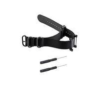 SENCATO Watch Bands Compatible with Suunto Core, Military Woven Nylon Replacement Wrist Straps with Black Metal Buckle for Suunto Core Smart Watch (Black)