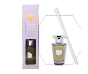 Sences Luxury Reed Diffuser 300ml - Scented with Cedarwood & Lavender, Long-Lasting Natural Aroma, Premium Essential Oils, Elegant Glass Bottle, Ideal for Home, Office & Spa, Calming & Woody Fragrance