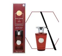 Sences Luxury Reed Diffuser 300ml - Scented with Pink Pepper & Oud, New Long-Lasting Natural Aroma, Premium Essential Oils, Elegant Glass Bottle, Ideal for Home, Office & Spa, Spicy & Woody Fragrance