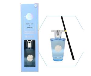 Sences Luxury Reed Diffuser 300ml - Scented with Sea Salt & Oakmoss, Long-Lasting Natural Aroma, Premium Essential Oils, Elegant Glass Bottle, Ideal for Home, Office & Spa, Coastal & Earthy Fragrance