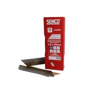 SENCO 15g Finish Brad Nails 63 mm, 15 Gauge, Galv, 3000 Pack | 34° taped strip - Smooth shank - Chisel Point - Ideal for trim, mouldings and cabinetry - Diameter 1.8mm