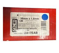 SENCO 4000 x 15G x 38mm X 1.8mm CHISEL SMOOTH BRAD NAILS GALVANISED DA17EAB