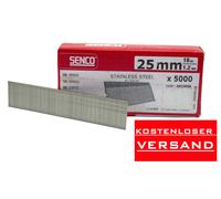 SENCO 5000 AX13EGA AX Mini Brad Nails 1,2 mm Length 25 mm Stainless Steel