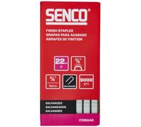 SENCO C10BAAR 5/8" 22 Gauge 3/8" Crown Finish Staples, Galvanized Finish 5,000 Count Pack