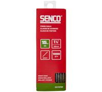 SENCO DA17EPBR 1-1/2" 15 Gauge Angled Finish Nails, Bright Finish 1,000 Count Pack