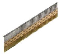 SENCO GE51AXBKR 2.87x50mm Ring Stripnail - 34° Paper Collated, Galvanized 12µm Sencoted Clipped Head Nails for Framing, Sheathing, Decking & Construction Use