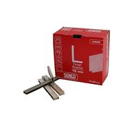 SENCO L08BAB 12mm Medium Wire L-Staples - Galvanised - Sencoted - 18 Gauge - 6.4mm Crown - Glue-Collated Carbon Steel Fasteners for Cabinetry - Underlayment - Insulation & Upholstery