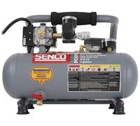 Senco PC1010 1/2- Horsepower 1-Gallon Matte Finish and Trim Portable Hot Dog Air Compressor, Gray/Red