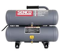 Senco PC1131 Compressor, 2.5-Horsepower (Peak) 4.3-Gallon | Ideal for framing, sheathing, and rooﬁng, 16 seconds recovery time, 14 amps reduces tripped circuits and overloads