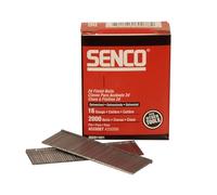 SENCO RX17EAA 1.6×38mm Galvanised Brad Nails - 16 Gauge Smooth Shank - Medium Head - Sharp Chisel Point - Glue-Collated Carbon Steel - 2000pcs for Furniture - Cabinets - Trim & DIY