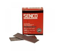 SENCO RX25EAA 1.6×63mm Galvanised Brad Nails - 16 Gauge Smooth Shank - Medium Head - Sharp Chisel Point - Glue-Collated Carbon Steel - 2000pcs for Furniture - Cabinets - Trim & DIY