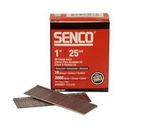 Senco Straight Brad Nails Galvanised 16G x 25mm (Pack 2000), Applications Include Furniture and cabinets, molding and Trim, Baseboard, Chair Rail