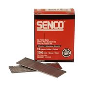 Senco Straight Brad Nails Galvanised 16G x 50mm (Pack 2000), Applications Include Furniture and cabinets, molding and Trim, Baseboard, Chair Rail