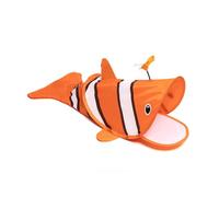 SENCONE Clownfish-Shaped Cat Tunnel Toy, Foldable Portable Waterproof Pet Tunnel for Indoor/Outdoot Curious Kittens, Cat Tube for Nap & Hideout, Easy to Store, Fun to Explore