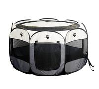 SENCONE Portable Pet Playpen, Dog Playpen Foldable Pet Exercise Pen Tents Dog House Playground for Puppy Dog/Cat Indoor Outdoor Travel Camping Use